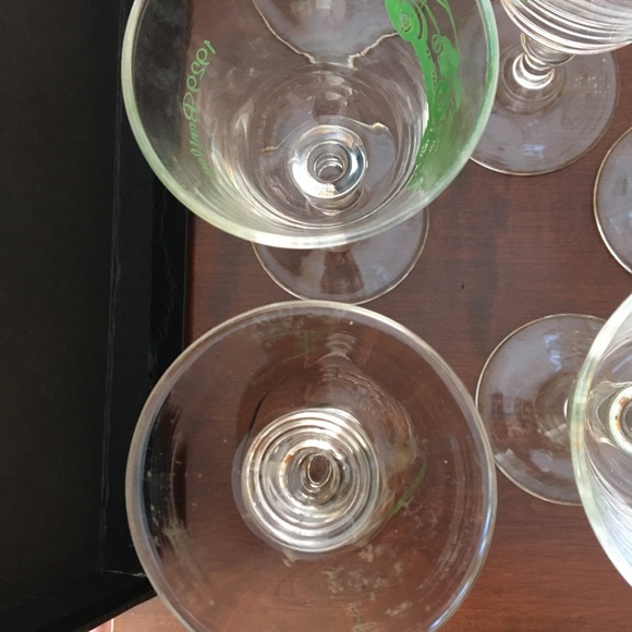 Six Mid century Cordial Glasses - Picture 6 of 6